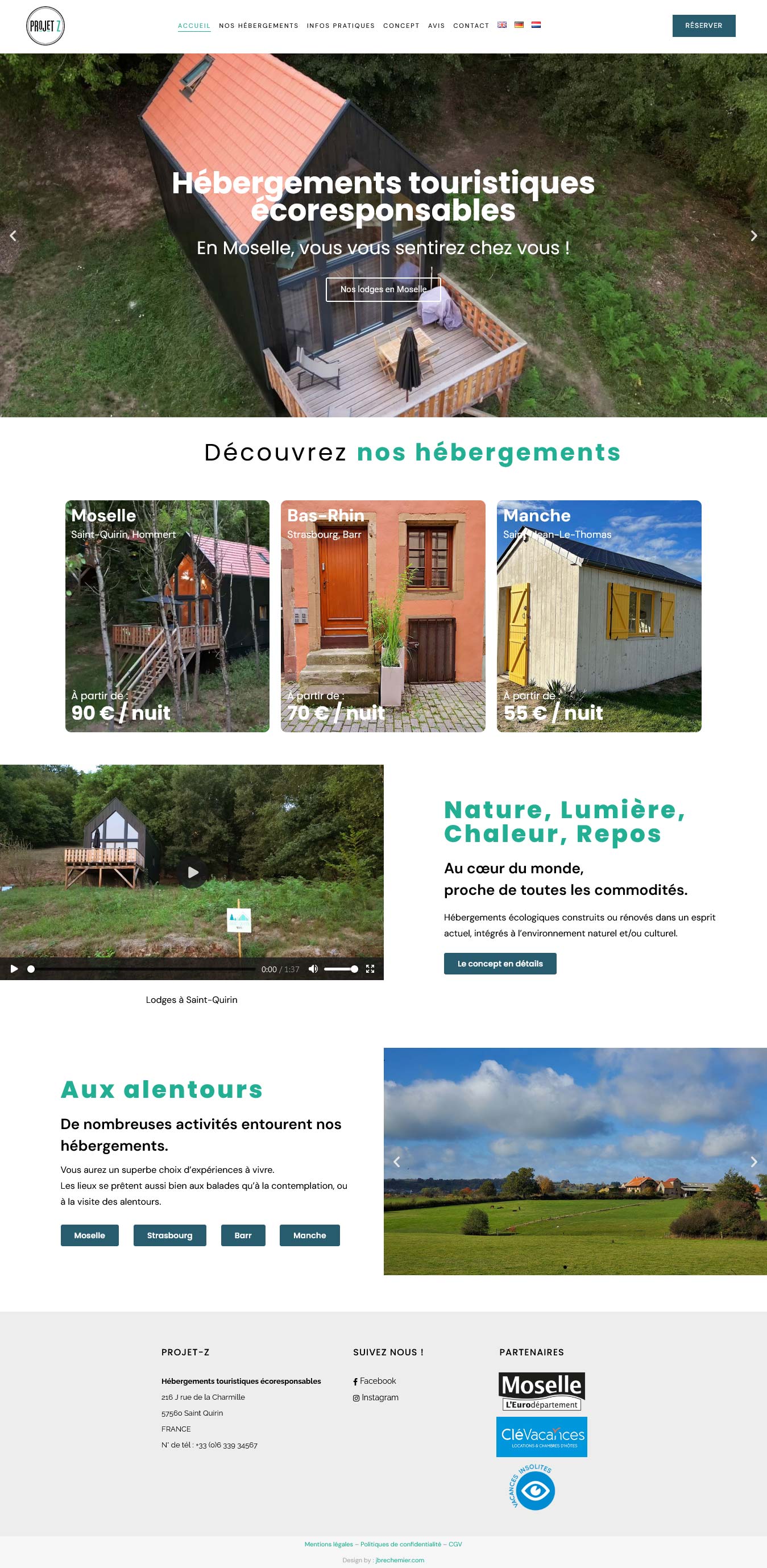 projet z hébergements ecoresponsables